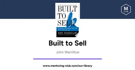  Built to Sell: Creating a Business That Can Thrive Without You - การสร้างธุรกิจที่แข็งแกร่งและยั่งยืน